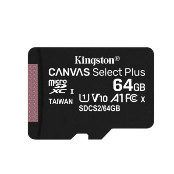 Kingston MicroSD 64 GB Classe 10 con Adattatore SD Incluso Kingston MicroSD 64 GB Classe 10 con Adattatore SD Incluso